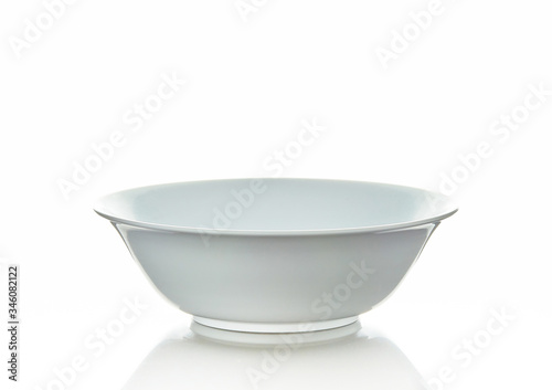 white bowl isolated on white