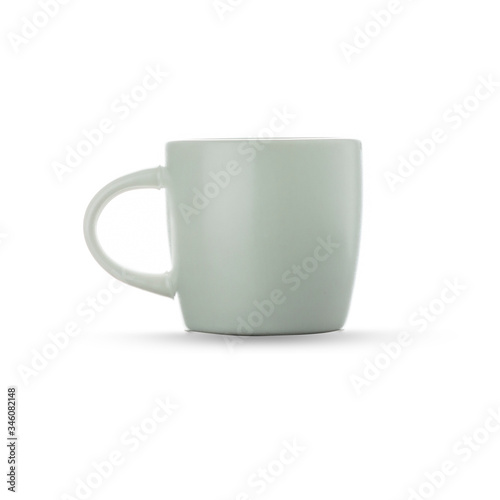 white cup isolated on white