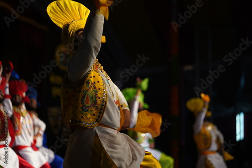 punjabi folk dance. bhangra photo