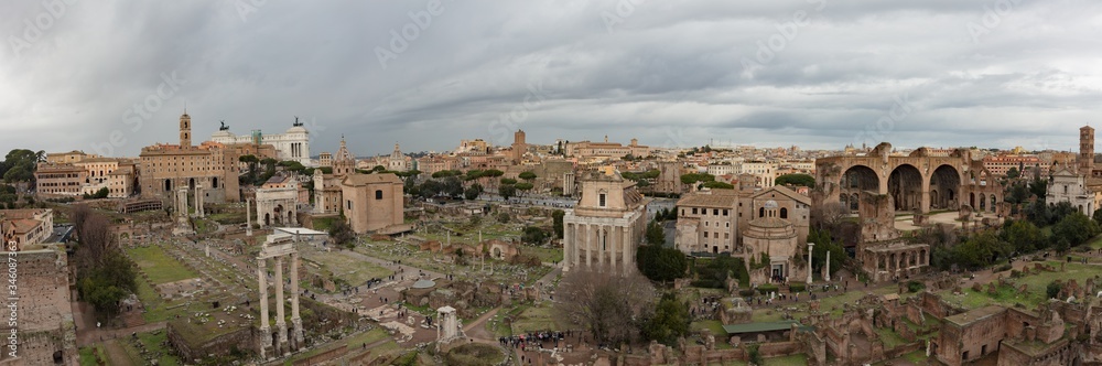 Roman forum in Rome Italy 