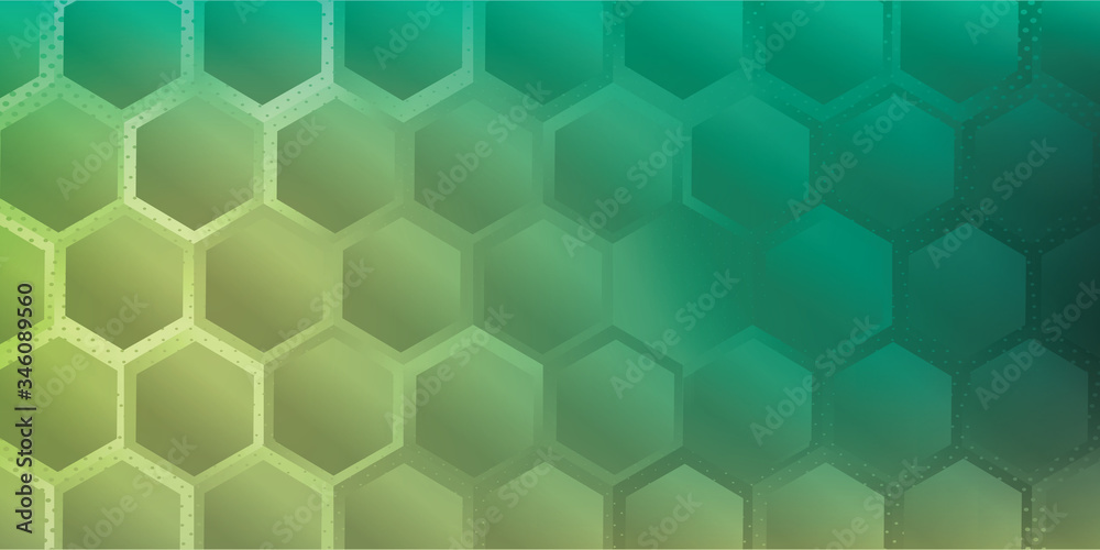 green Seamless hexagonal pattern background green Seamless hexagonal pattern background