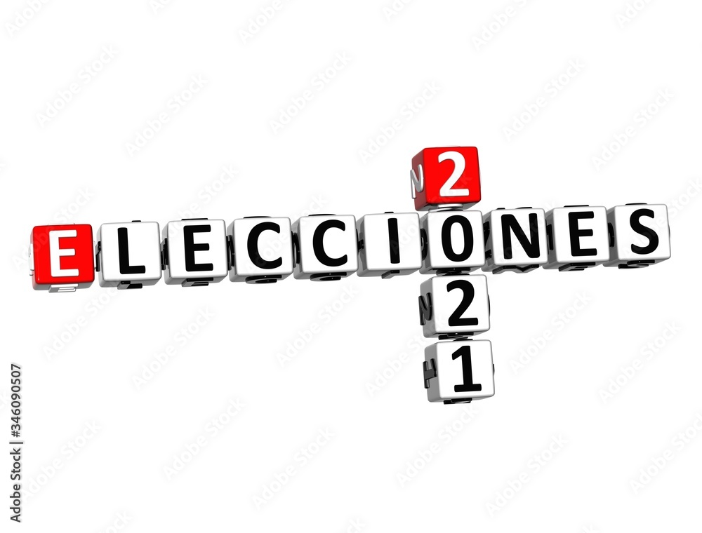 Vote. Elections. Voting. 3D red-white crossword puzzle on white background. Creative Words. Vote. Elections. Voting. 3D red-white crossword puzzle on white background. Creative Words.