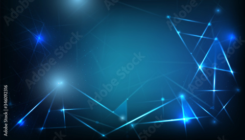 Abstract polygonal background with connected dots and lines. 