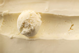 ice cream, a scoop of vanilla ice cream