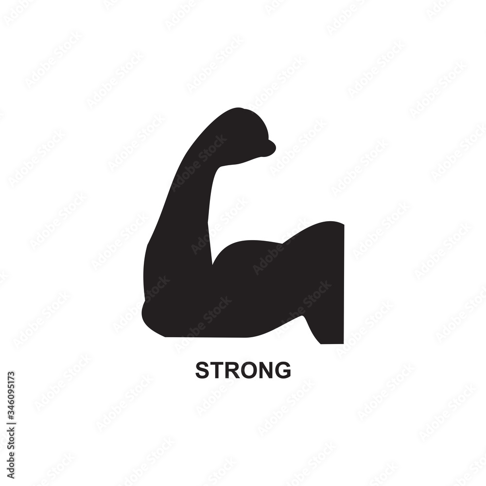STRONG ICON , MUSCULAR ICON VECTOR STRONG ICON , MUSCULAR ICON VECTOR