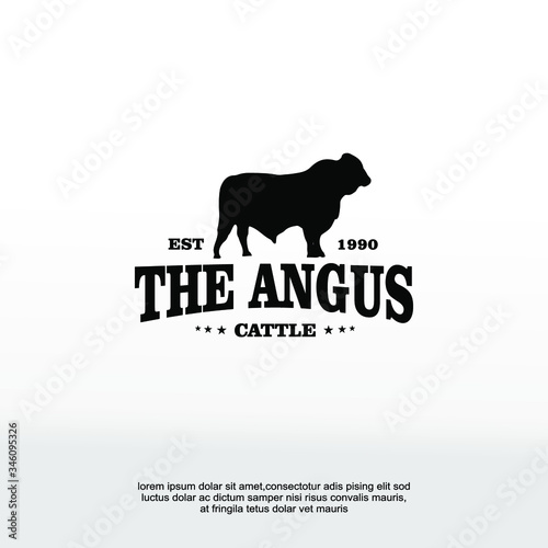 angus catlle farm logo photo