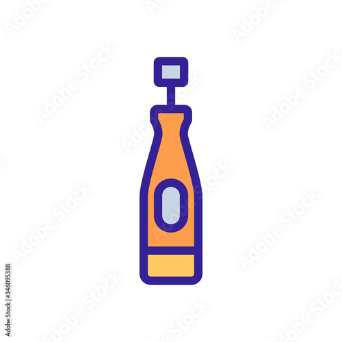 grooming grinder front view icon vector. grooming grinder front view sign. color symbol illustration