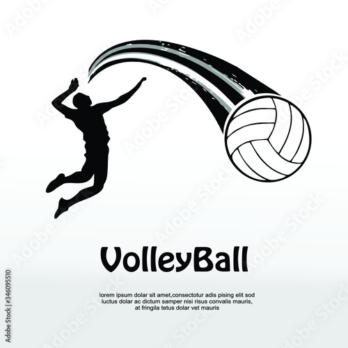 Volleyball Spike Power with fast motion effect