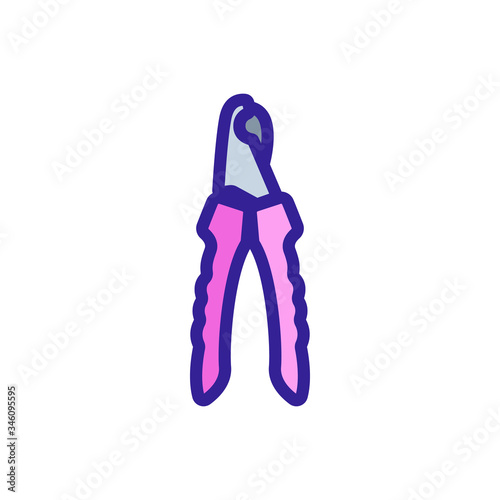 pruning shears icon vector. pruning shears sign. color symbol illustration