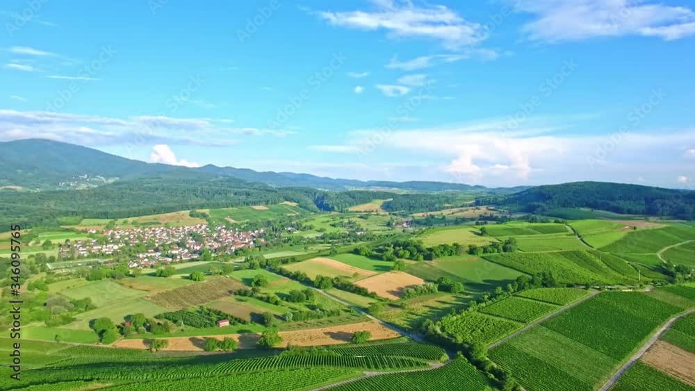 Aerial shot of rural agricultural scene and beautiful countryside, beautiful weather, copy space Aerial shot of rural agricultural scene and beautiful countryside, beautiful weather, copy space