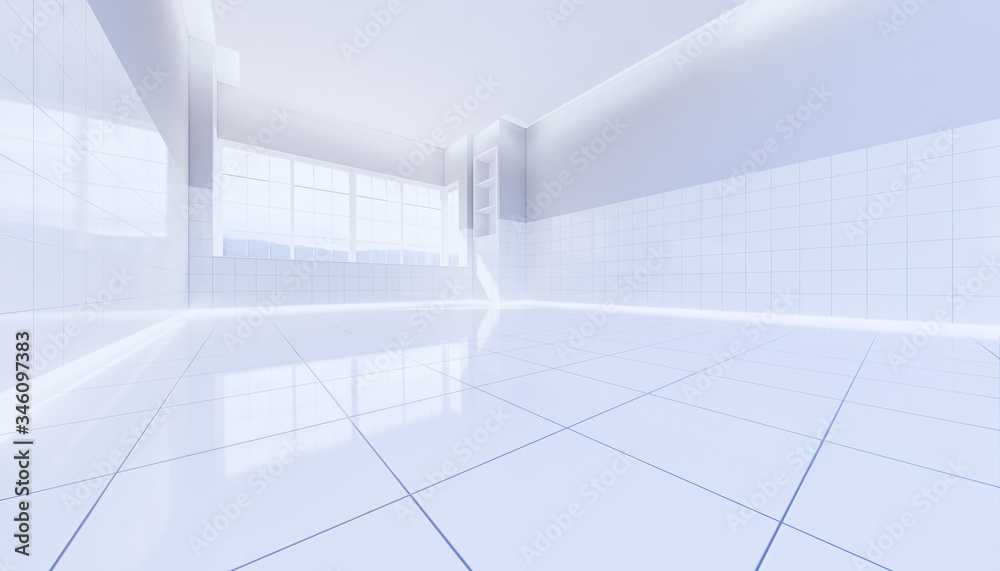 Obraz premium Podłoga WC 3D