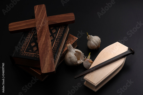 Фотография Halloween decoration, Mythology of Transylvania, legend of Dracula and vampire k