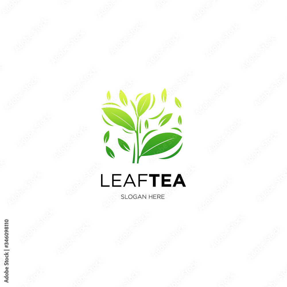 green leaf tea logo
