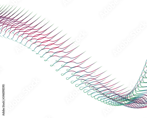 Abstract background blend wave line design for Wallpaper, Banner, Background, Card, Book Illustration, landing page