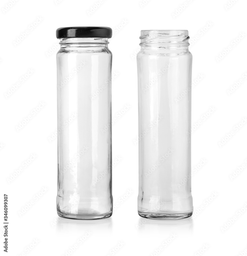 Empty glass jar Empty glass jar