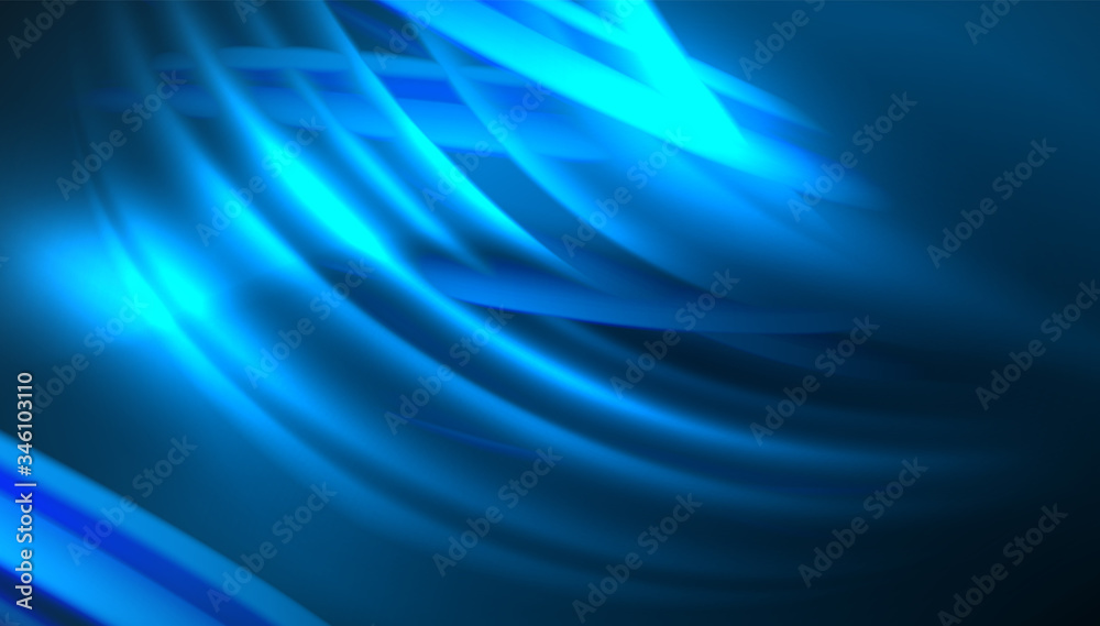 Fototapeta premium Creative fluid wave lines abstract background. Trendy abstract layout template for business or technology presentation, internet poster or web brochure cover, wallpaper