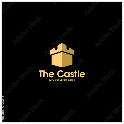 castle logo design, palace logo, fortress logo