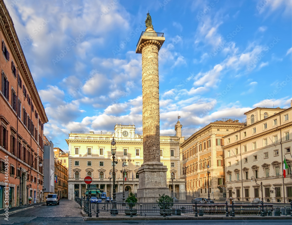 Colonna Square. Rome. Italy. September 2019.