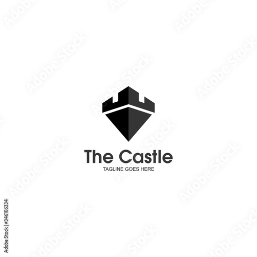 castle logo design, palace logo, fortress logo