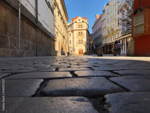 Medieval European Streets that are deserted due to Coronavirus quarantine