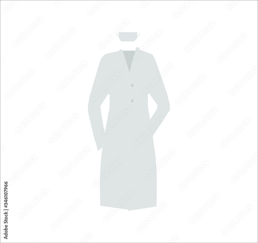 medical woman uniform. illustration for web and mobile design. medical woman uniform. illustration for web and mobile design.