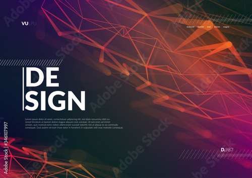 Abstract design for catalog, poster, cower or brochure