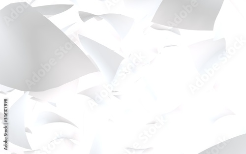 Fototapeta Naklejka Na Ścianę i Meble -  Flying sheets of paper isolated on white background. Abstract money is flying in the air. 3D illustration