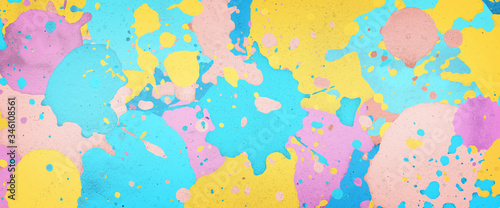 colorful paint splatter, spattering paint © T-Images