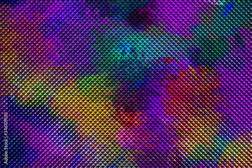 Colorful ribber texture