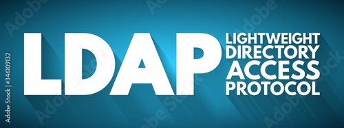 LDAP - Lightweight Directory Access Protocol acronym, technology concept background