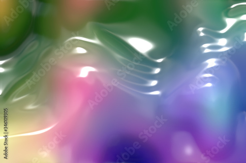 Soap shining slime abstract gradient texture or background 3D illustration - soft focus background design template