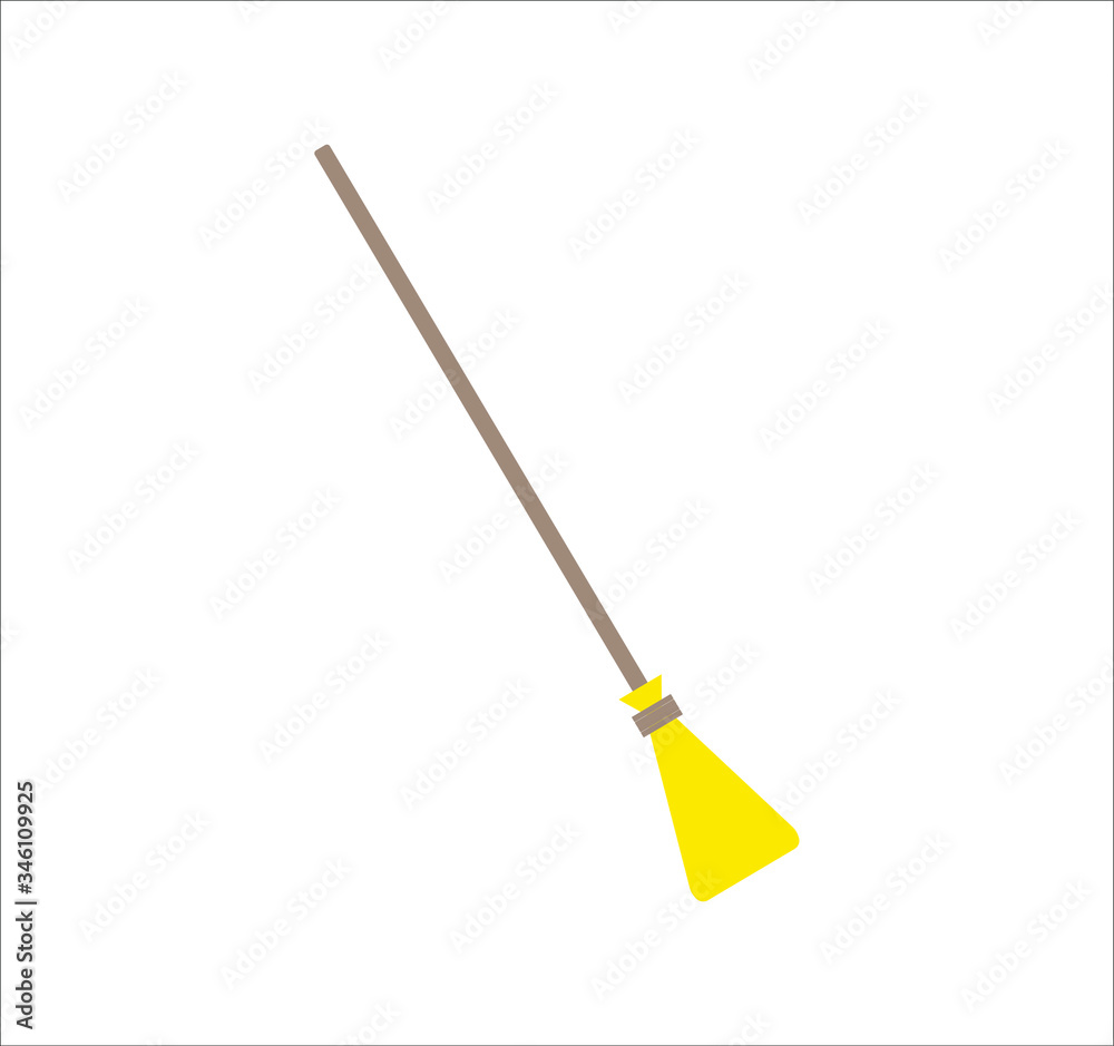 Witch's broom. illustration for web and mobile design. Witch's broom. illustration for web and mobile design.