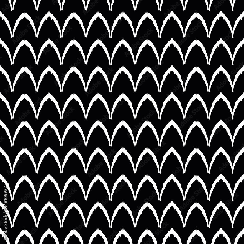Black and White arches seamless repeat pattern print background Black and White arches seamless repeat pattern print background
