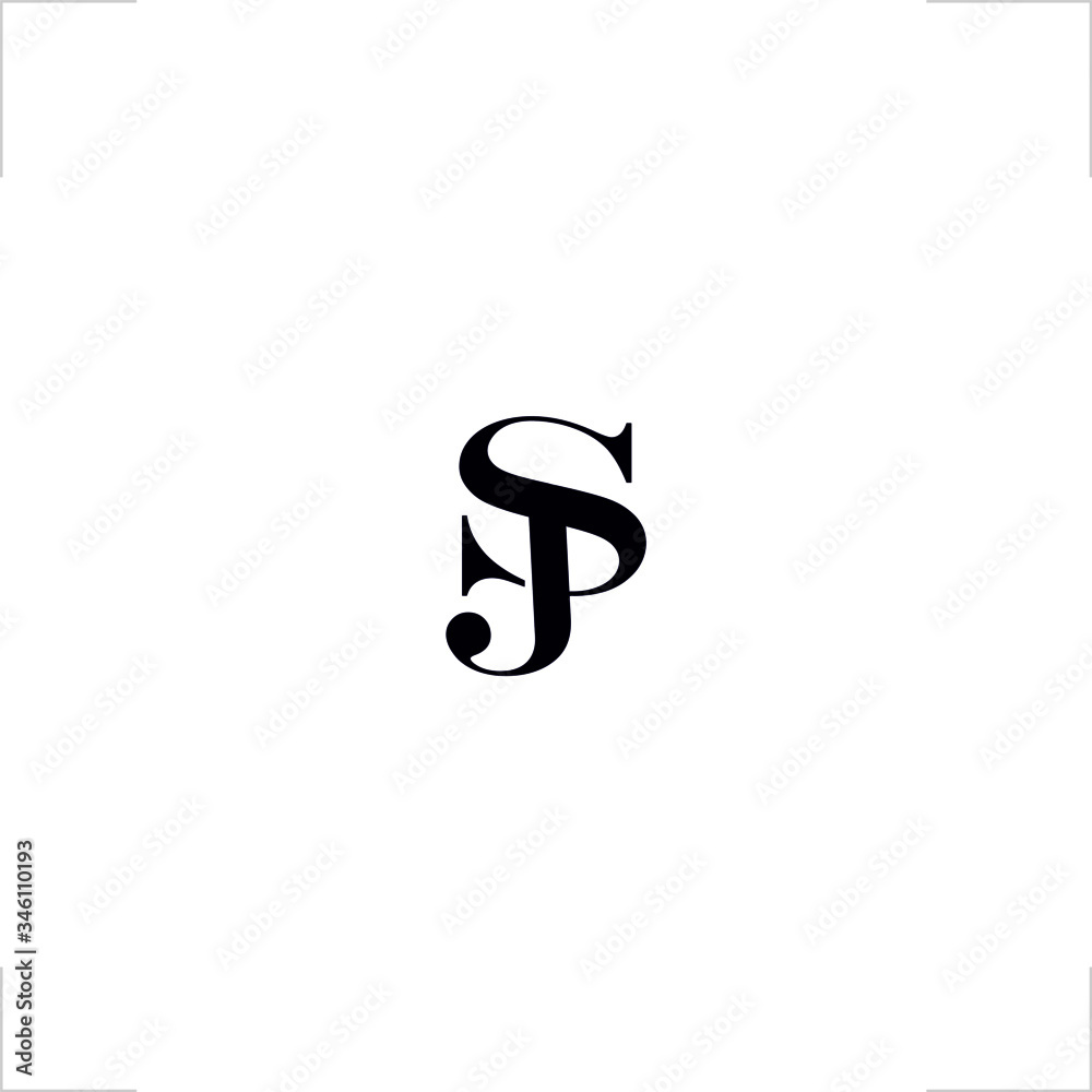 initial S T letter logo elegant design initial S T letter logo elegant design