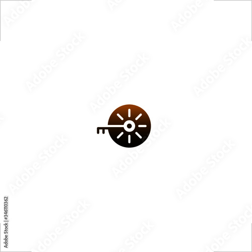 vault logo door unlock key design