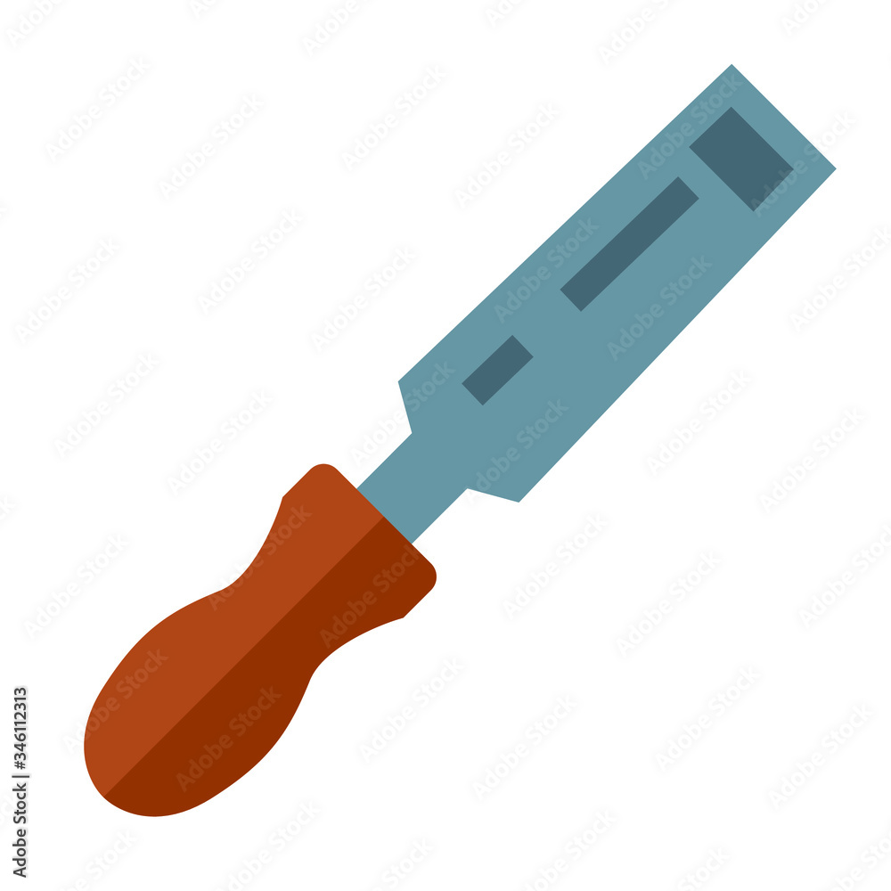 woodwork tool flat icon on white background woodwork tool flat icon on white background