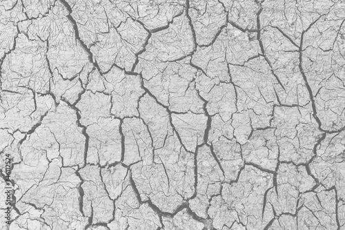 Background of dry cracked soil dirt or earth during drought.