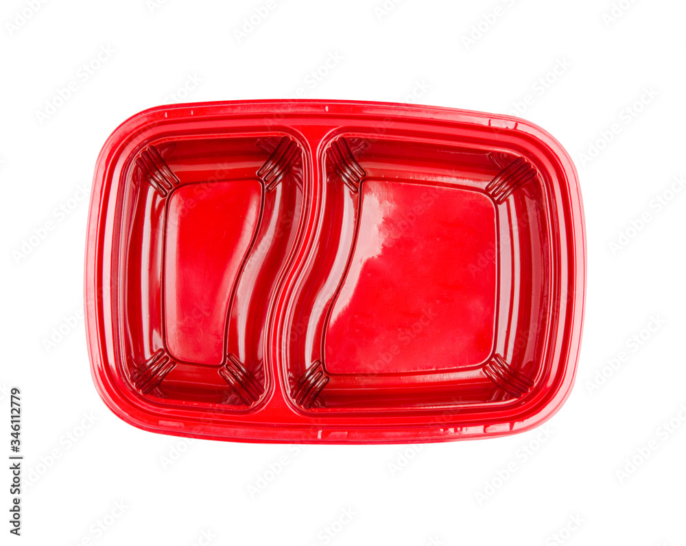 Plastic container isolated on white background,topview Plastic container isolated on white background,topview