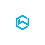 Letter / Initial CW logo design