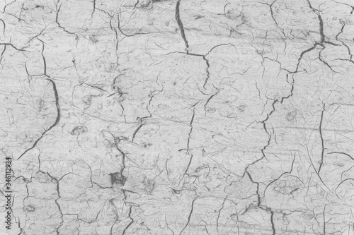 Brown arid texture of the earth with deep cracks as a sign of one of the environmental disasters - global warming