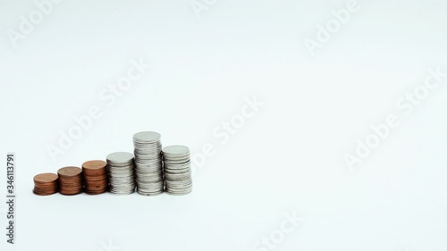 money falling, business finance concept