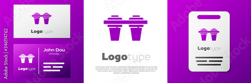 Logotype Water filter icon isolated on white background. System for filtration of water. Reverse osmosis system. Logo design template element. Vector Illustration