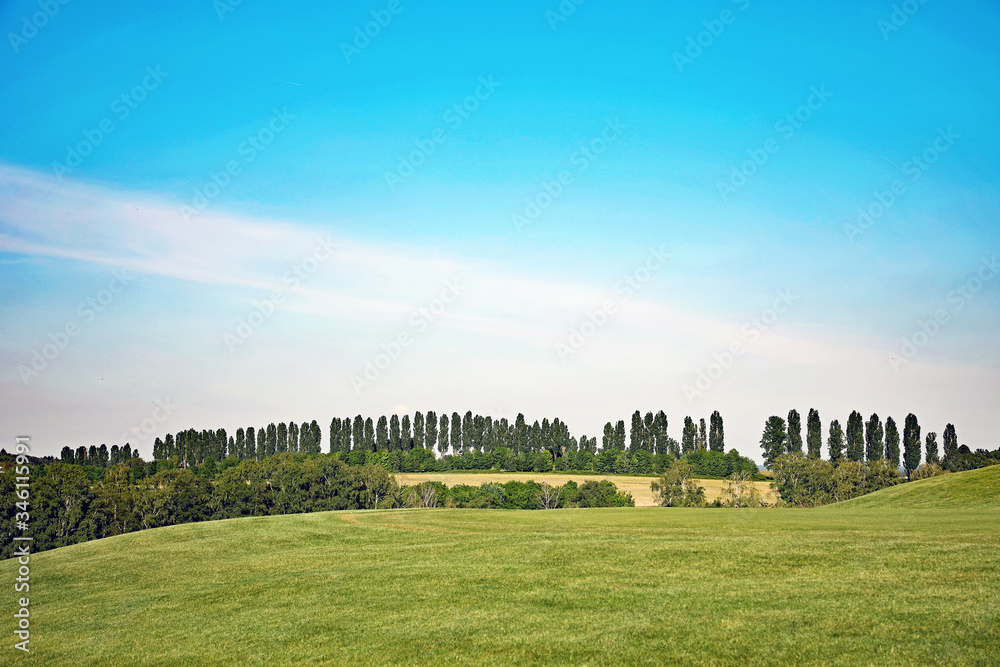 Golfplatz und Pappelallee