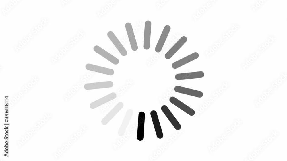 Loading circle icon on white background animation Loading circle icon on white background animation
