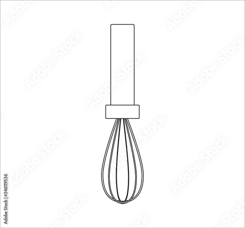 kitchen hand mixer. illustration for web and mobile design.