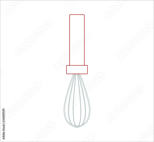 kitchen hand mixer. illustration for web and mobile design.