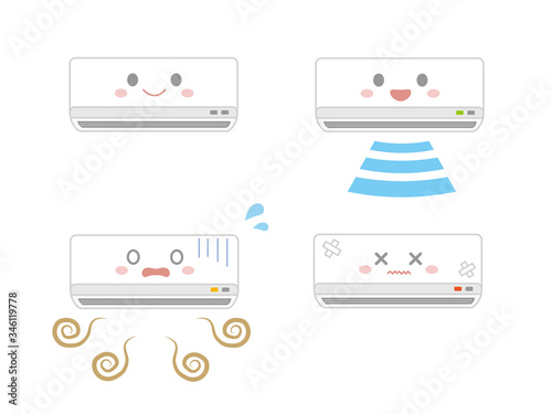 エアコン キャラクターイラスト