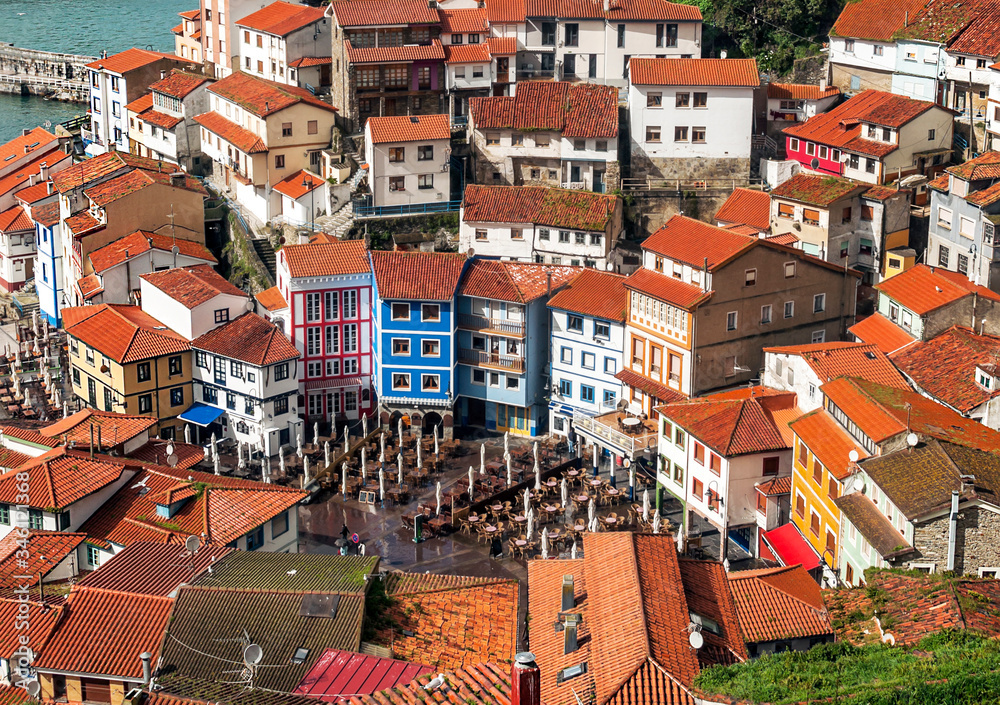Village by the sea called Cudillero. It´s situated in the north of Spain.
