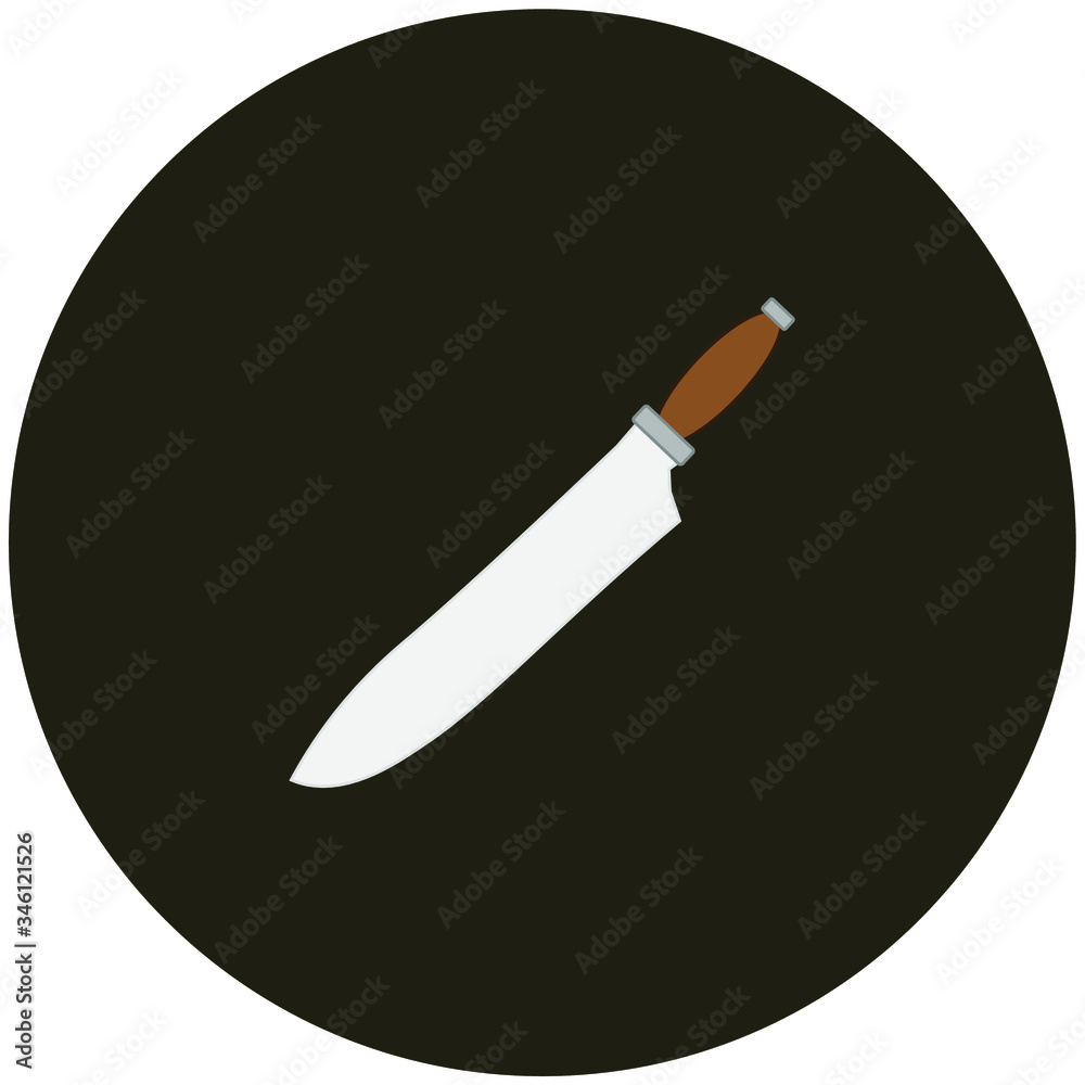 kitchen knife. illustration for web and mobile design. kitchen knife. illustration for web and mobile design.