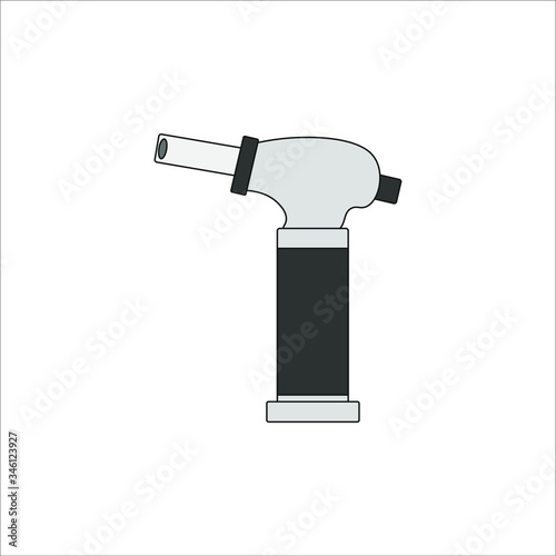 kitchen torch. illustration for web and mobile design.